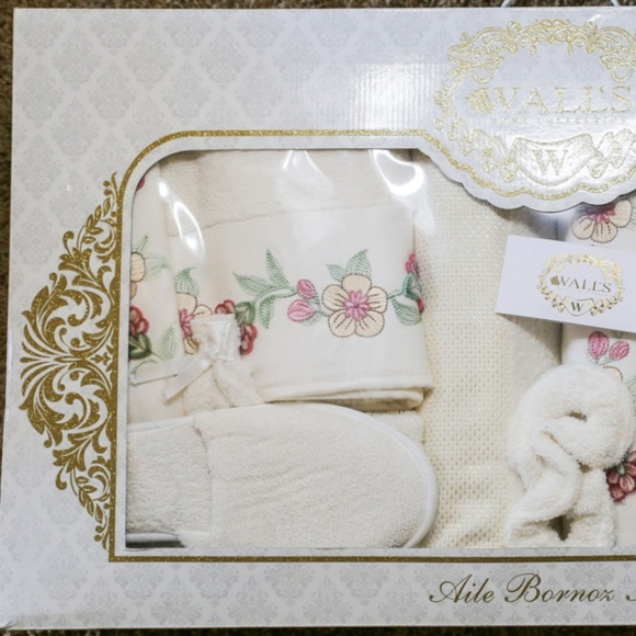 Turkish Robe Sets, Family Set, White, 6 Pieces - Picture 7 of 7